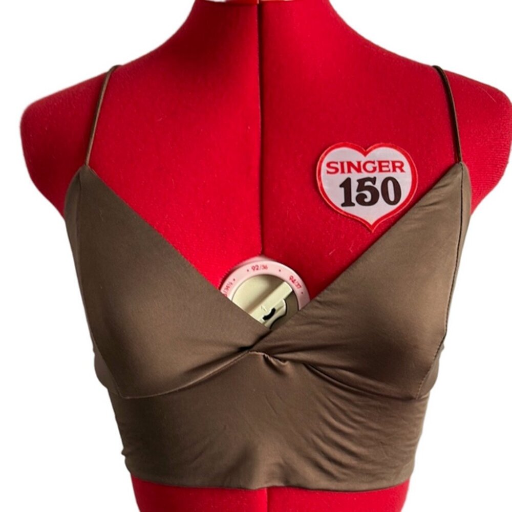 Revamped Brown Crop Top SM439